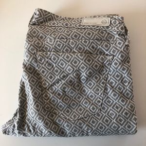Skinny Grey Geometrical Print AG Jeans